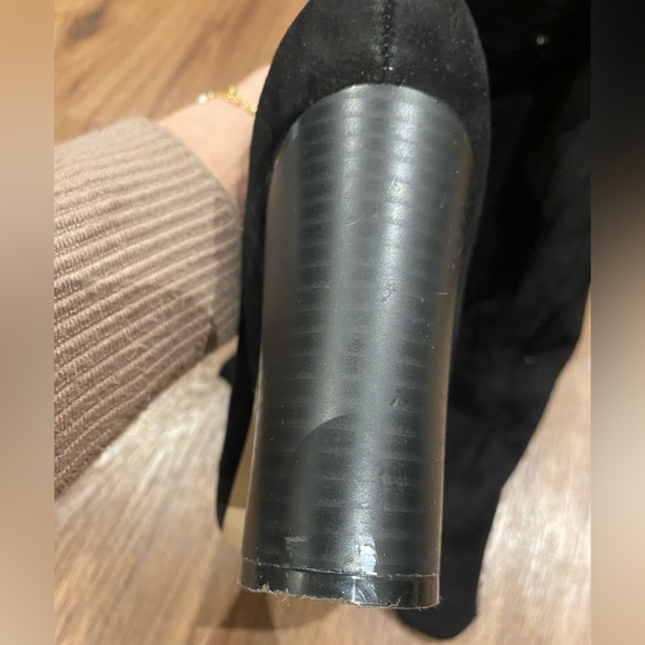 Black Over-the-Knee Block Heel Boots (Aldo) - Picture 6 of 8